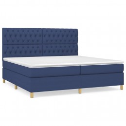 Acquista Giroletto a Molle con Materasso Blu 200x200 cm in Tessuto con riferimento GHV-3142607 della ditta GARDENHOME
