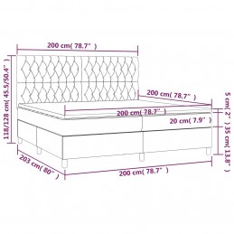 Acquista Giroletto a Molle con Materasso Blu 200x200 cm in Tessuto con riferimento GHV-3142607 della ditta GARDENHOME