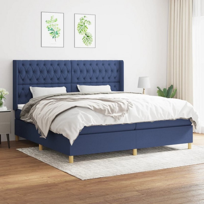 Acquista Giroletto a Molle con Materasso Blu 200x200 cm in Tessuto con riferimento GHV-3132263 della ditta GARDENHOME