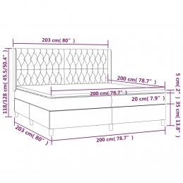 Acquista Giroletto a Molle con Materasso Blu 200x200 cm in Tessuto con riferimento GHV-3132263 della ditta GARDENHOME