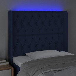 Acquista Testiera a LED Blu 103x16x118/128 cm in Tessuto con riferimento GHV-3124380 della ditta GARDENHOME