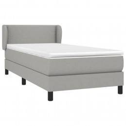 Acquista Giroletto a Molle con Materasso Grigio Chiaro 90x200 cm Tessuto con riferimento GHV-3126133 della ditta GARDENHOME