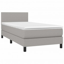 Acquista Letto a Molle Materasso e LED Grigio Chiaro 90x200 cm Tessuto con riferimento GHV-3132965 della ditta GARDENHOME