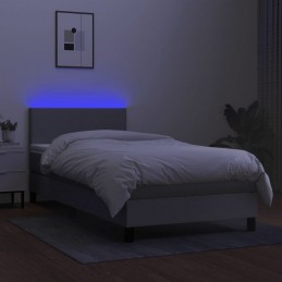 Acquista Letto a Molle Materasso e LED Grigio Chiaro 90x200 cm Tessuto con riferimento GHV-3132965 della ditta GARDENHOME