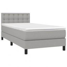 Acquista Giroletto a Molle con Materasso Grigio Chiaro 90x200 cm Tessuto con riferimento GHV-3140345 della ditta GARDENHOME