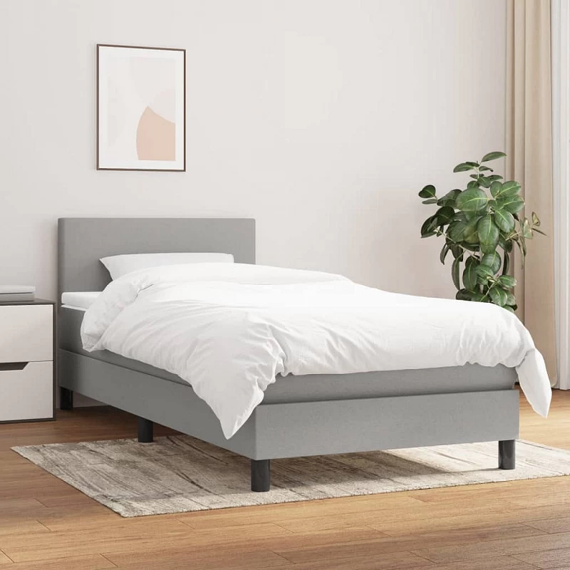 Acquista Giroletto a Molle con Materasso Grigio Chiaro 90x200 cm Tessuto con riferimento GHV-3139865 della ditta GARDENHOME
