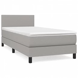 Acquista Giroletto a Molle con Materasso Grigio Chiaro 90x200 cm Tessuto con riferimento GHV-3139865 della ditta GARDENHOME