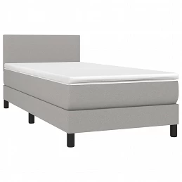 Acquista Giroletto a Molle con Materasso Grigio Chiaro 90x200 cm Tessuto con riferimento GHV-3139865 della ditta GARDENHOME