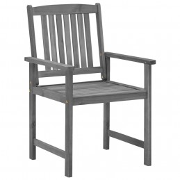 Acquista Sedie da Giardino con Cuscini 4 pz in Massello di Acacia Grigio con riferimento GHV-3061250 della ditta GARDENHOME