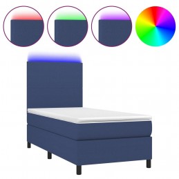 Acquista Letto a Molle con Materasso e LED Blu 90x190 cm in Tessuto con riferimento GHV-3134683 della ditta GARDENHOME