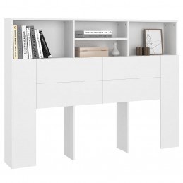Acquista Testiera con Scomparti Bianca 140x19x103,5 cm con riferimento GHV-811862 della ditta GARDENHOME