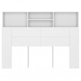 Acquista Testiera con Scomparti Bianca 140x19x103,5 cm con riferimento GHV-811862 della ditta GARDENHOME