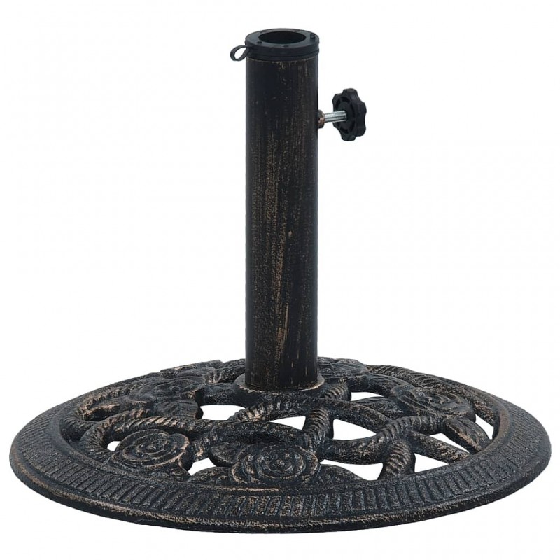Acquista Base Ombrellone Nero e Bronzo 9 kg 40 cm in Ghisa con riferimento GHV-47865 della ditta GARDENHOME