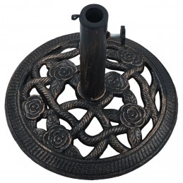 Acquista Base Ombrellone Nero e Bronzo 9 kg 40 cm in Ghisa con riferimento GHV-47865 della ditta GARDENHOME