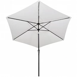 Acquista Ombrellone a sbalzo a LED 3 m Bianco Sabbia con riferimento GHV-42204 della ditta GARDENHOME