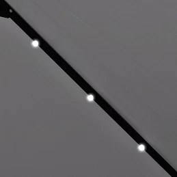 Acquista Ombrellone a sbalzo a LED 3 m Bianco Sabbia con riferimento GHV-42204 della ditta GARDENHOME