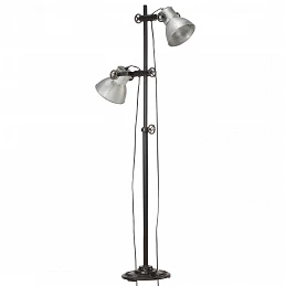 Acquista Lampada da Pavimento con 2 Paralumi Argento E27 in Ghisa con riferimento GHV-320583 della ditta GARDENHOME