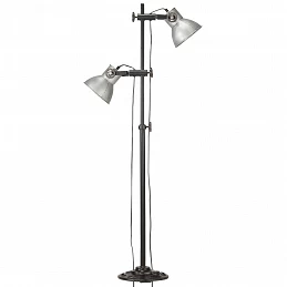Acquista Lampada da Pavimento con 2 Paralumi Argento E27 in Ghisa con riferimento GHV-320583 della ditta GARDENHOME