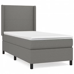 Acquista Giroletto a Molle con Materasso Grigio Scuro 90x200 cm Tessuto con riferimento GHV-3131242 della ditta GARDENHOME