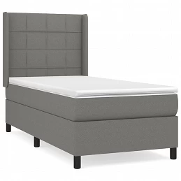 Acquista Giroletto a Molle con Materasso Grigio Scuro 90x200 cm Tessuto con riferimento GHV-3131402 della ditta GARDENHOME