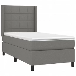 Acquista Giroletto a Molle con Materasso Grigio Scuro 90x200 cm Tessuto con riferimento GHV-3131402 della ditta GARDENHOME