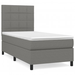 Acquista Giroletto a Molle con Materasso Grigio Scuro 90x200 cm Tessuto con riferimento GHV-3141746 della ditta GARDENHOME