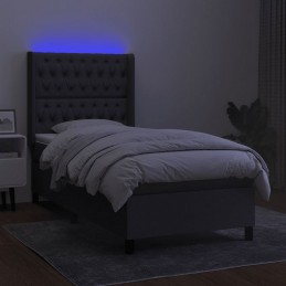 Acquista Letto a Molle Materasso e LED Grigio Scuro 90x200 cm in Tessuto con riferimento GHV-3138526 della ditta GARDENHOME