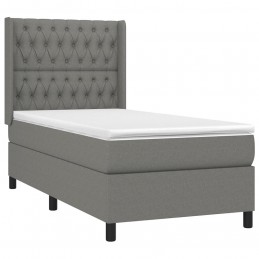 Acquista Letto a Molle Materasso e LED Grigio Scuro 90x200 cm in Tessuto con riferimento GHV-3138526 della ditta GARDENHOME