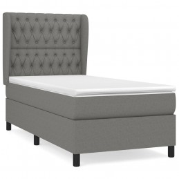 Acquista Giroletto a Molle con Materasso Grigio Scuro 90x200 cm Tessuto con riferimento GHV-3128174 della ditta GARDENHOME