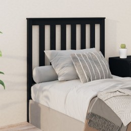 Acquista Testiera per Letto Nera 96x6x101 cm in Legno Massello di Pino con riferimento GHV-818504 della ditta GARDENHOME