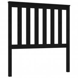 Acquista Testiera per Letto Nera 96x6x101 cm in Legno Massello di Pino con riferimento GHV-818504 della ditta GARDENHOME
