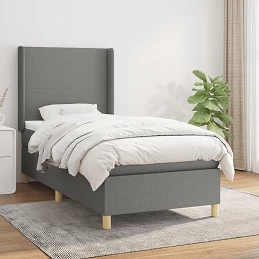 Acquista Giroletto a Molle con Materasso Grigio Scuro 80x200 cm Tessuto con riferimento GHV-3131786 della ditta GARDENHOME