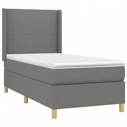 Acquista Giroletto a Molle con Materasso Grigio Scuro 80x200 cm Tessuto con riferimento GHV-3131786 della ditta GARDENHOME