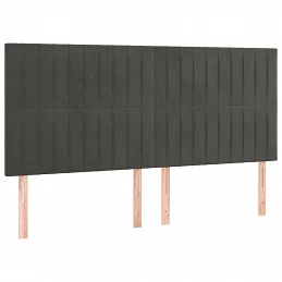 Acquista Giroletto a Molle con Materasso Grigio Scuro 160x200 cm Velluto con riferimento GHV-3132808 della ditta GARDENHOME