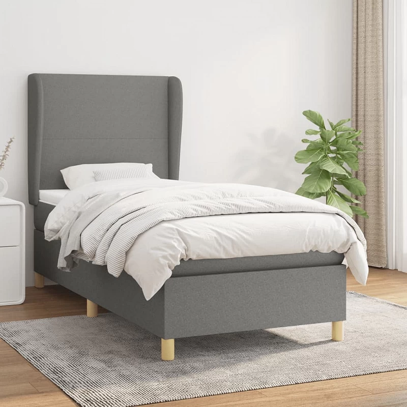 Acquista Giroletto a Molle con Materasso Grigio Scuro 80x200 cm Tessuto con riferimento GHV-3128318 della ditta GARDENHOME