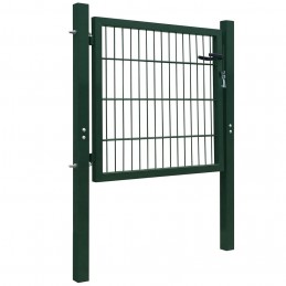 Acquista Cancello per Recinzione in Acciaio Verde 105x150 cm con riferimento GHV-142028 della ditta GARDENHOME