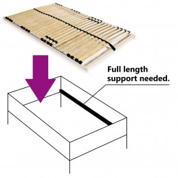Acquista Rete a Doghe 7 Zone con 28 Doghe 100x200 cm con riferimento GHV-246446 della ditta GARDENHOME