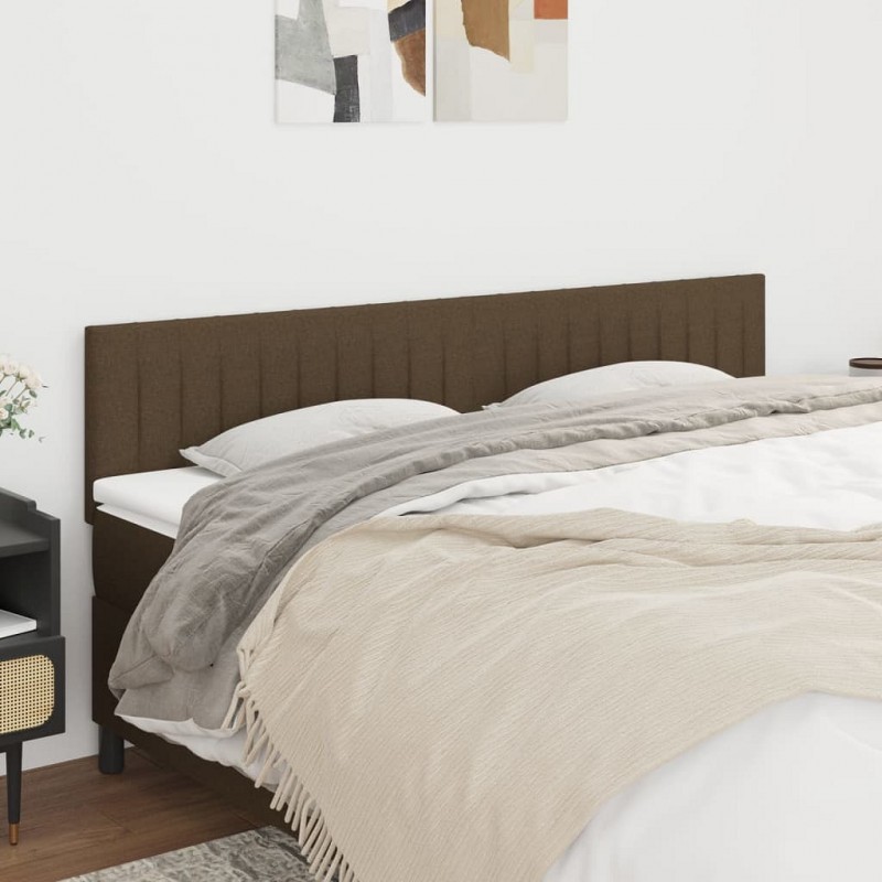 Acquista Testiera 2 pz Marrone Scuro 100x5x78/88 cm in Tessuto con riferimento GHV-346287 della ditta GARDENHOME