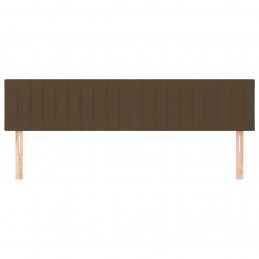 Acquista Testiera 2 pz Marrone Scuro 100x5x78/88 cm in Tessuto con riferimento GHV-346287 della ditta GARDENHOME