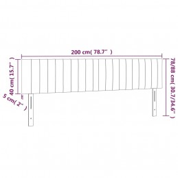 Acquista Testiera 2 pz Marrone Scuro 100x5x78/88 cm in Tessuto con riferimento GHV-346287 della ditta GARDENHOME