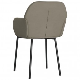 Acquista Sedie da Pranzo 2 pz Grigio Chiaro in Velluto con riferimento GHV-344701 della ditta GARDENHOME