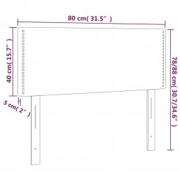 Acquista Testiera Nera 80x5x78/88 cm in Similpelle con riferimento GHV-345872 della ditta GARDENHOME