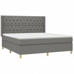 Acquista Letto a Molle Materasso e LED Grigio Scuro 160x200cm in Tessuto con riferimento GHV-3139126 della ditta GARDENHOME