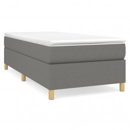 Acquista Giroletto a Molle con Materasso Grigio Scuro 90x200 cm Tessuto con riferimento GHV-3144491 della ditta GARDENHOME