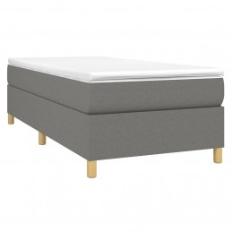 Acquista Giroletto a Molle con Materasso Grigio Scuro 90x200 cm Tessuto con riferimento GHV-3144491 della ditta GARDENHOME