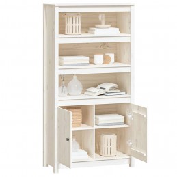Acquista Credenza Bianca 80x35x154 cm in Legno Massello di Pino con riferimento GHV-823520 della ditta GARDENHOME