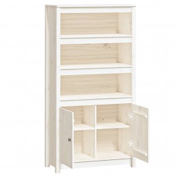 Acquista Credenza Bianca 80x35x154 cm in Legno Massello di Pino con riferimento GHV-823520 della ditta GARDENHOME