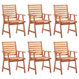 Acquista Sedie da Pranzo da Esterni con Cuscini 6 pz Massello di Acacia con riferimento GHV-3078350 della ditta GARDENHOME