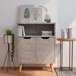Acquista Credenza Grigio Cemento 60x30x72 cm in Truciolato con riferimento GHV-326826 della ditta GARDENHOME