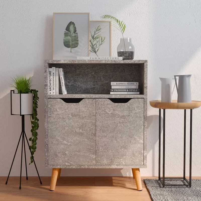 Acquista Credenza Grigio Cemento 60x30x72 cm in Truciolato con riferimento GHV-326826 della ditta GARDENHOME